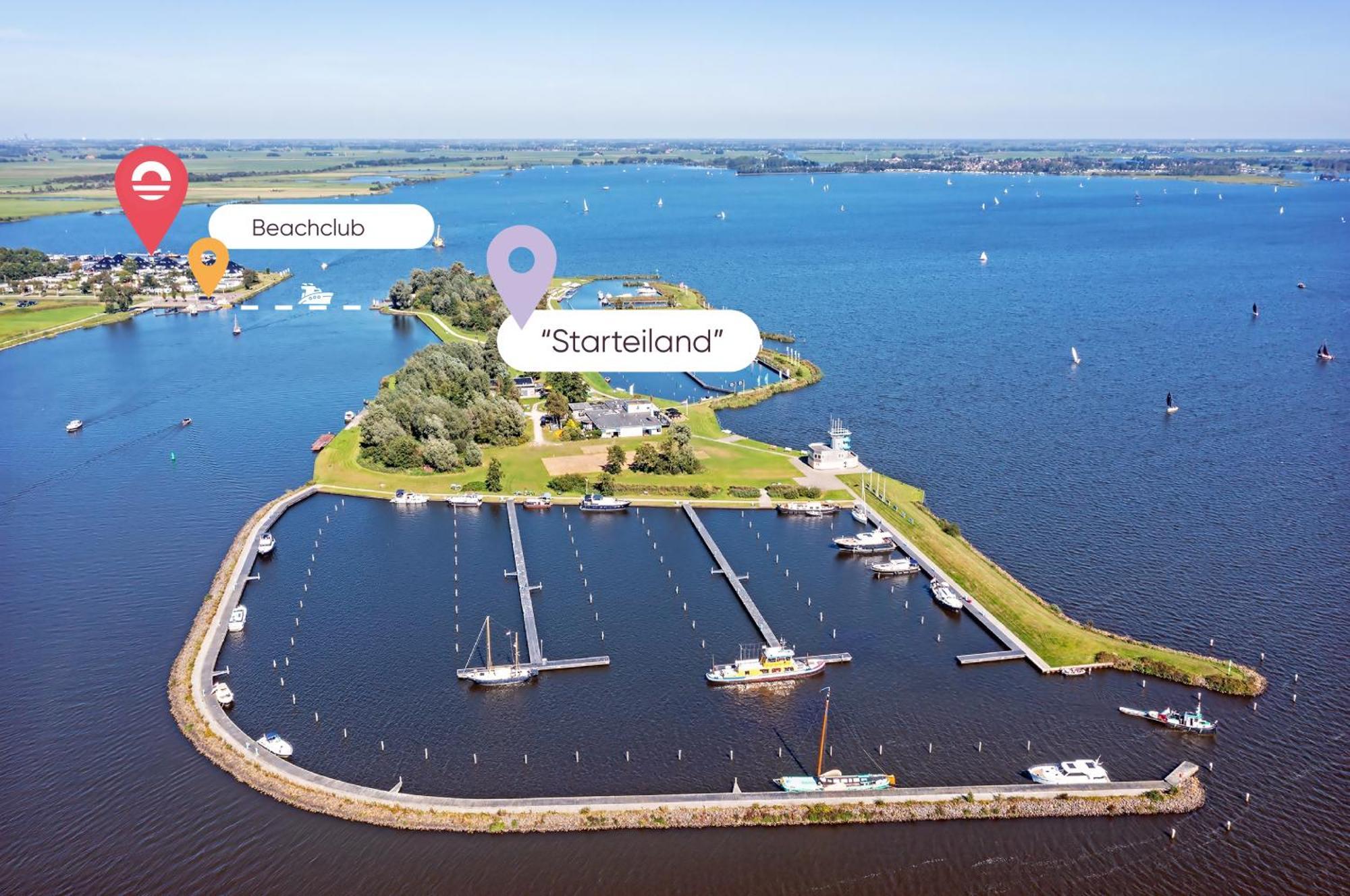 Welcome In - Houseboat 'Elysium' Met Eigen Aanlegsteiger Sneek - Offingawier Exteriör bild